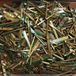 Trimmed Gold Finger CPU Ram scrap For Gold Recovery